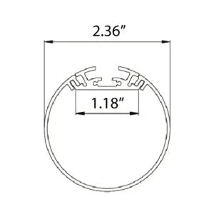 Core ALP245 2.4" Round Suspended LED Profile