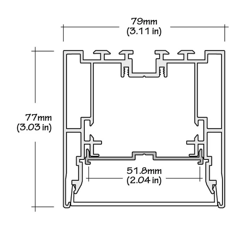 Core ALP310N 49" LED Surface/Suspended/Recessed Mount Profile