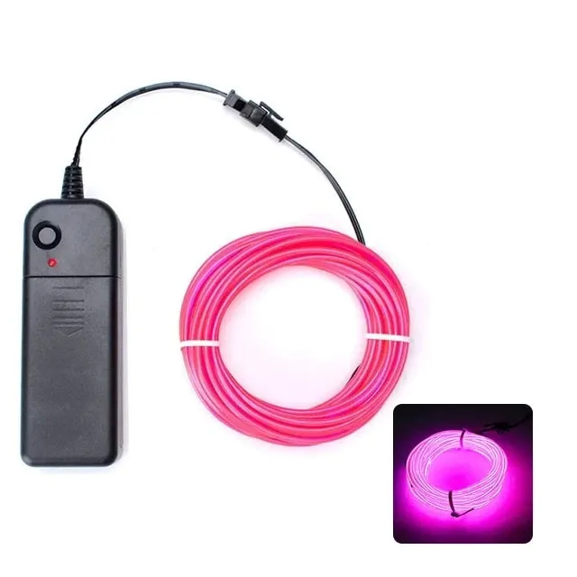 Cosplayer LED String Light - EL Wire Costume Cosplay Decoration Outline Night Light Carnival Props Gigs
