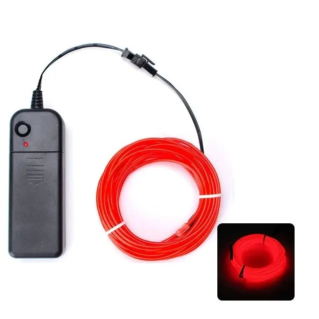 Cosplayer LED String Light - EL Wire Costume Cosplay Decoration Outline Night Light Carnival Props Gigs