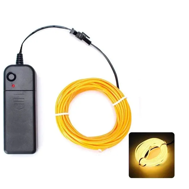 Cosplayer LED String Light - EL Wire Costume Cosplay Decoration Outline Night Light Carnival Props Gigs