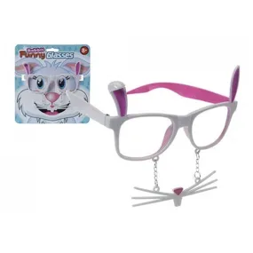 Easter Funny Rabbit Glasses With Whiskers and Teeth