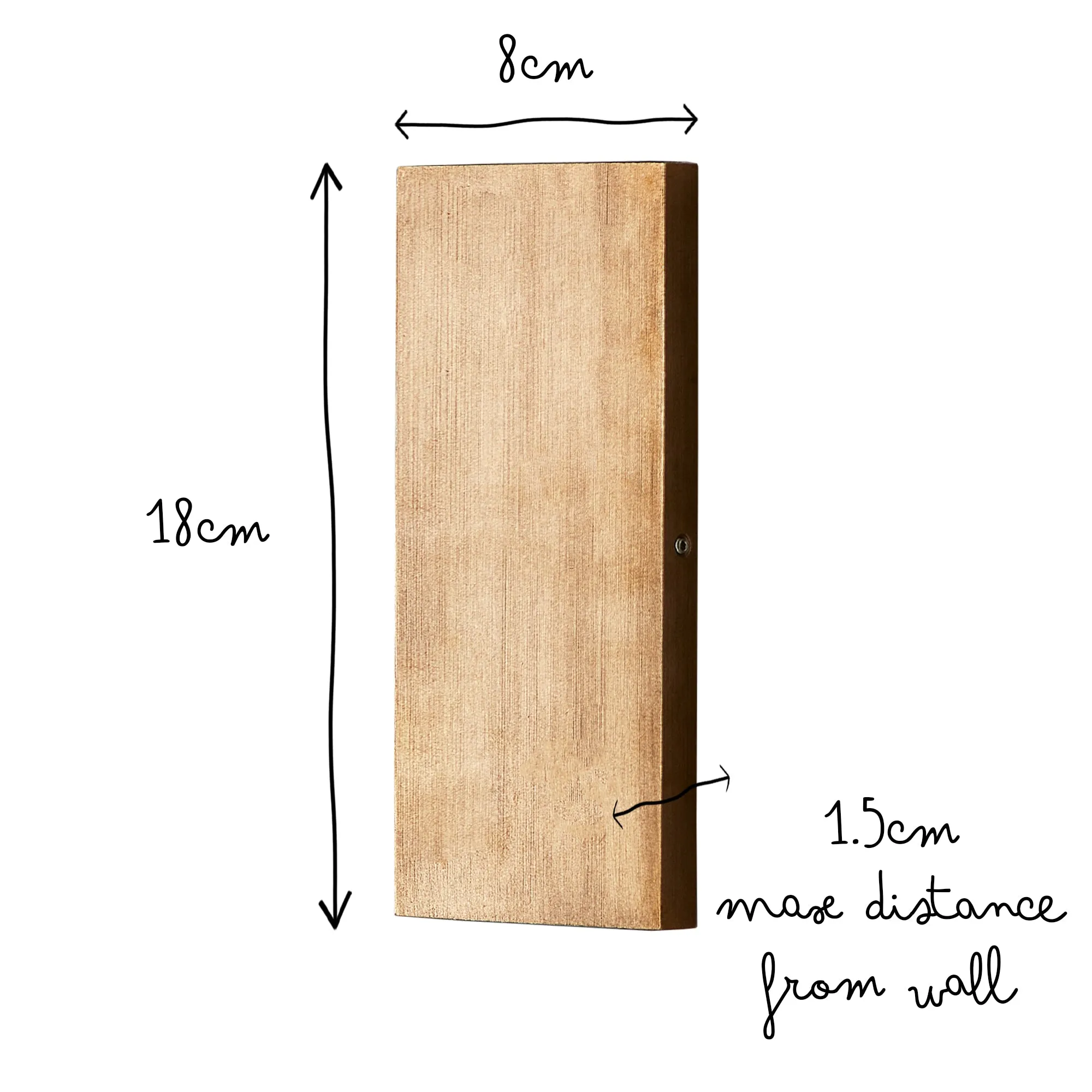 Harlyn ip65 slim up and down light in aged brass