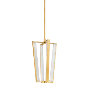 Hudson Valley Lighting Edgemere Pendant-Aged Brass