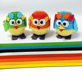 Jaguarita Corrugated Coloured Cardboard Strips 8 Assorted Colours