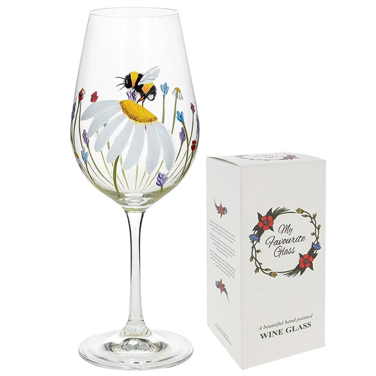 Jennifer McAteer 22cm Bee Garden Wine Glass