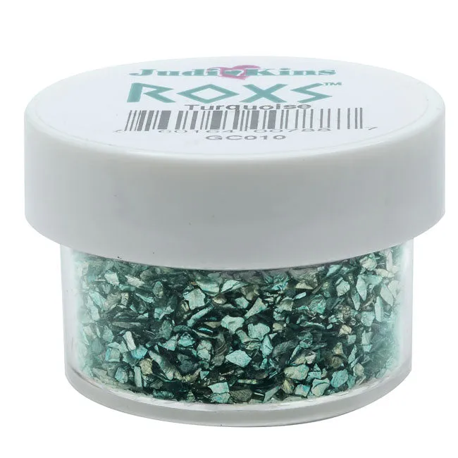 JudiKins Glitter Roxs, Shard Glass, Turquoise (14 Gram Container)