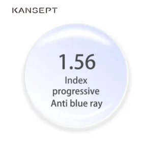 Kansept 1.56 Index Aspheric Anti Blue Progressive Lenses Color Clear