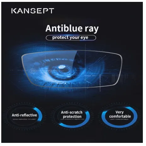 Kansept 1.67 Index Aspheric Anti Blue Progressive Lenses Color Clear