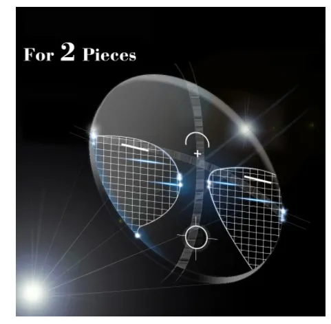 Kansept 1.67 Index Aspheric Anti Blue Progressive Lenses Color Clear