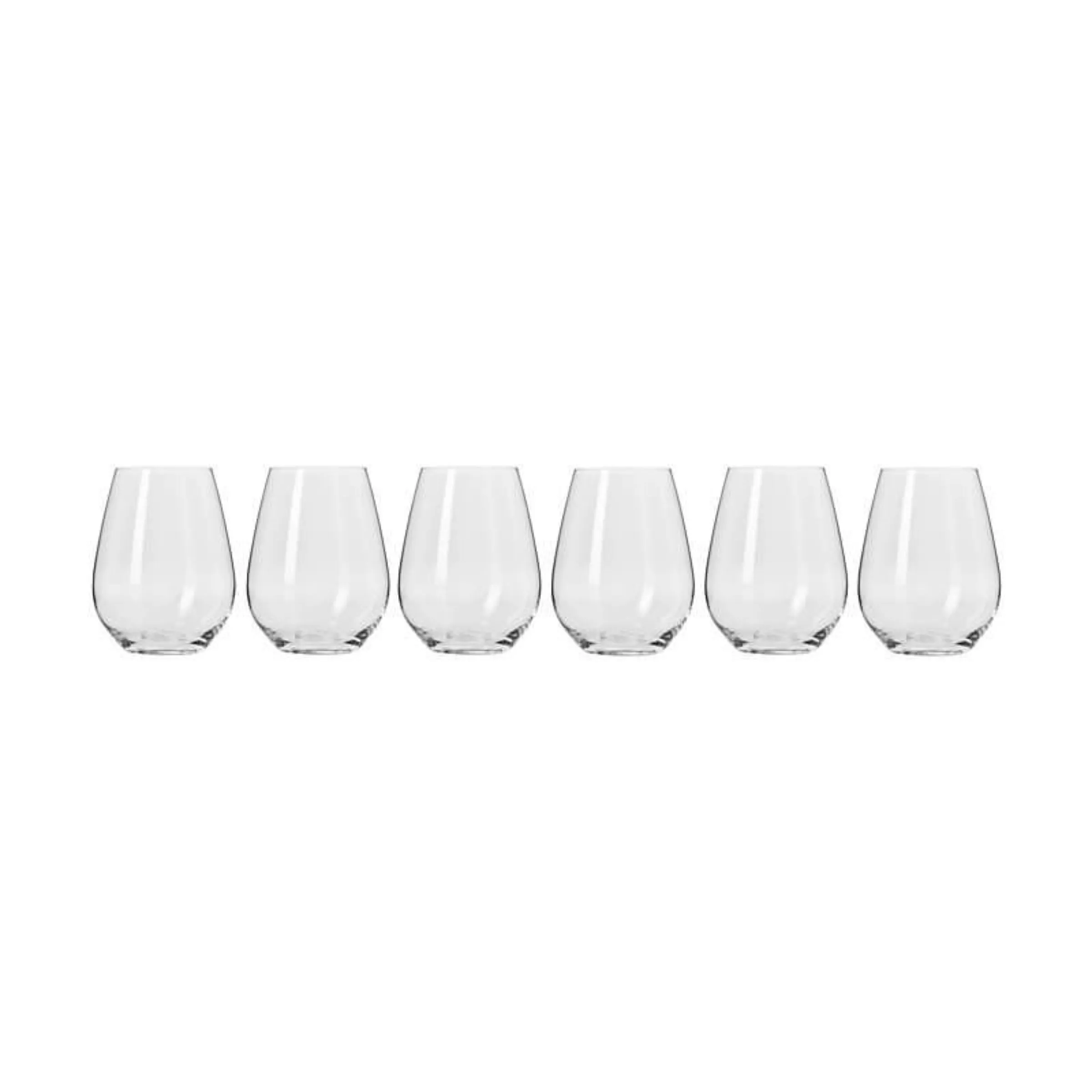 Krosno Harmony Stemless Drink Glass500Ml 6Pc Gift Boxed