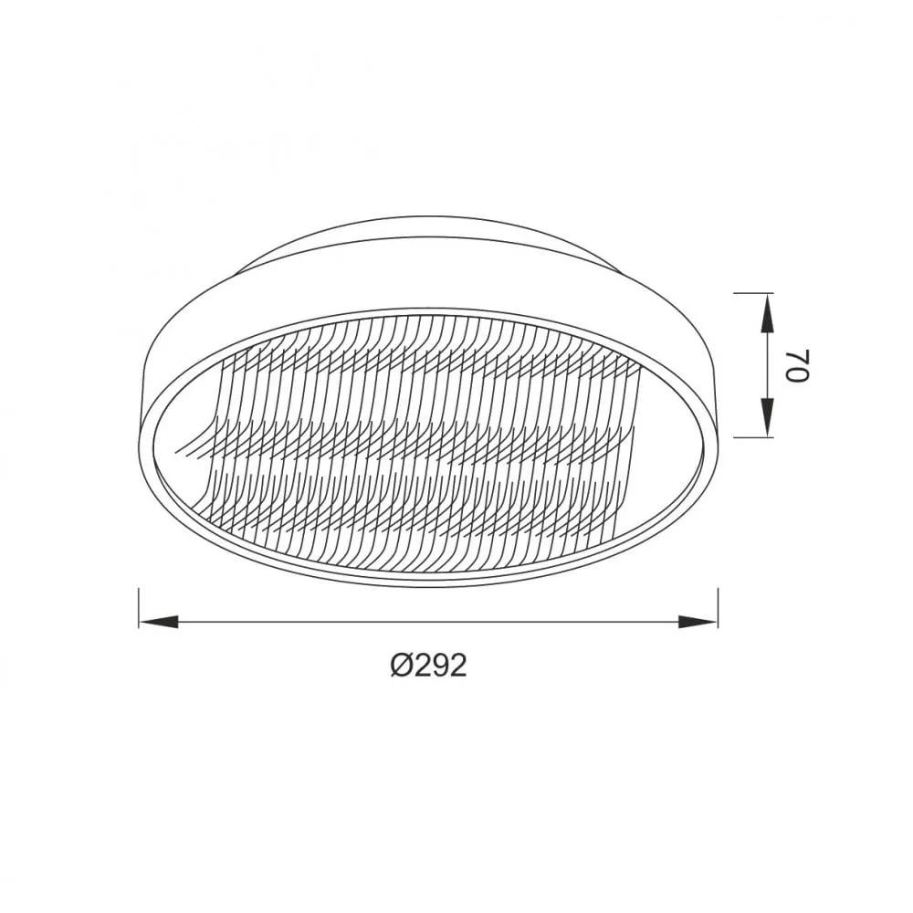 Mantra M5344 Reflex Flush 29cm Round 18W LED   6000K Aluminium / Acrylic