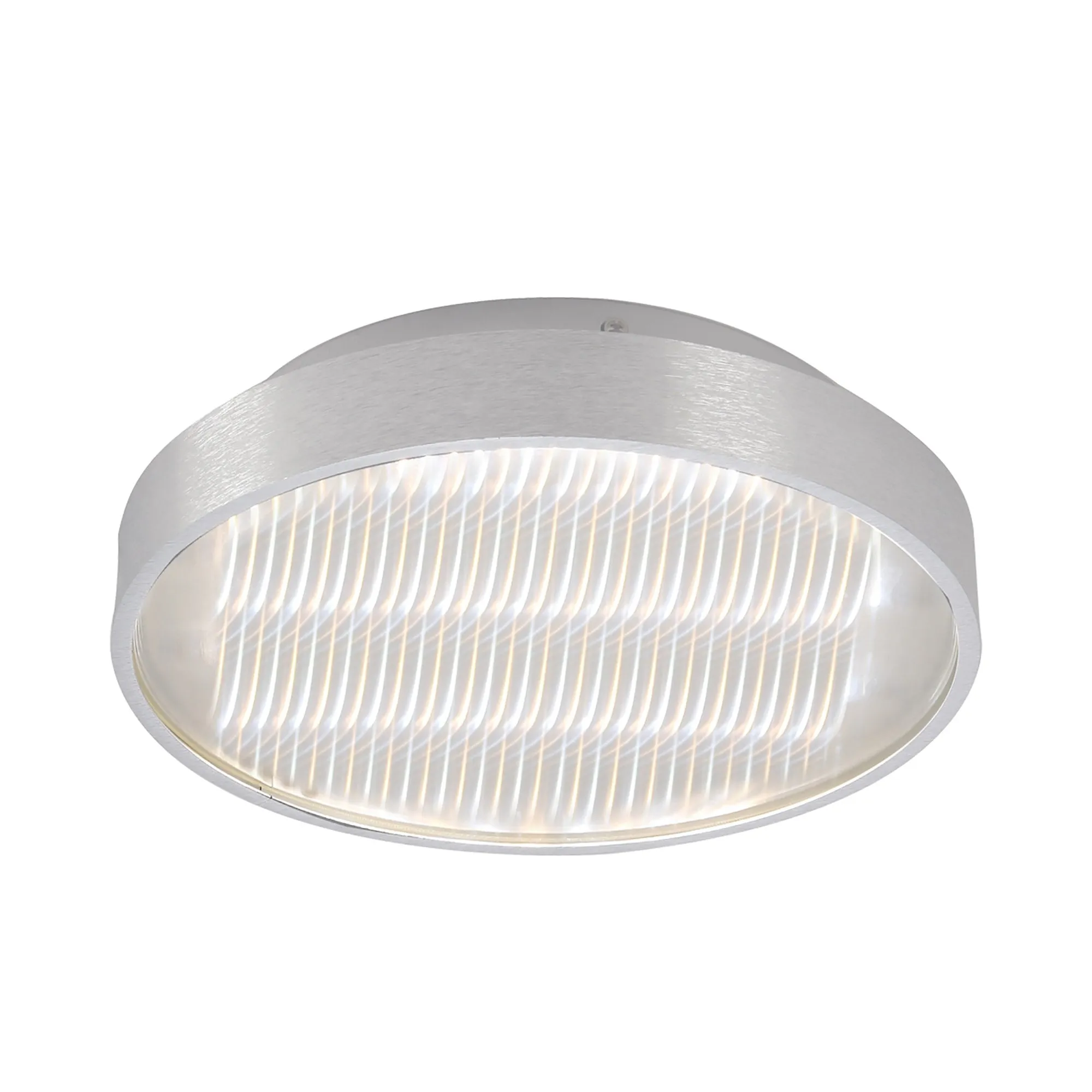 Mantra M5344 Reflex Flush 29cm Round 18W LED   6000K Aluminium / Acrylic