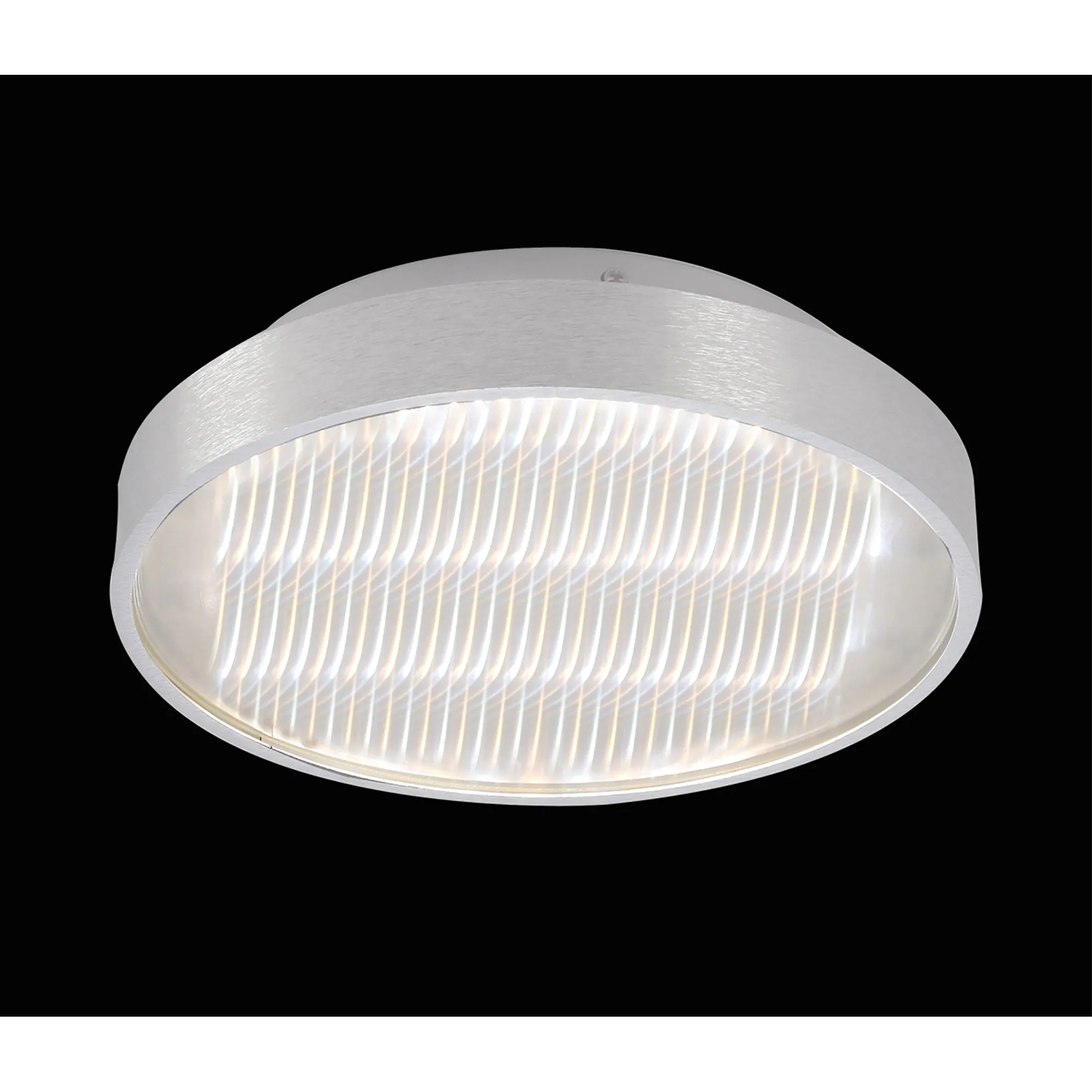 Mantra M5344 Reflex Flush 29cm Round 18W LED   6000K Aluminium / Acrylic