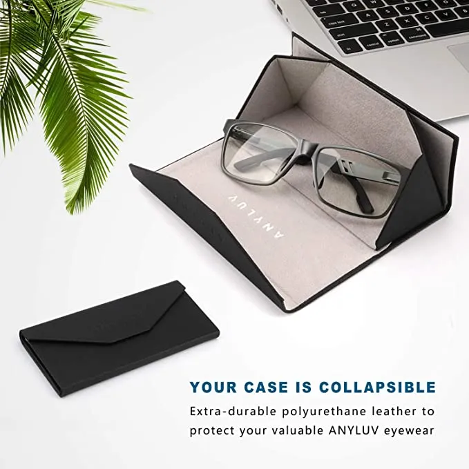 New in box! Blue Light Blocking Glasses Classic Semi Rimless Clear Lens Anti Eyestrain Computer Gaming Glasses for Men Women in Gunmetal Grey