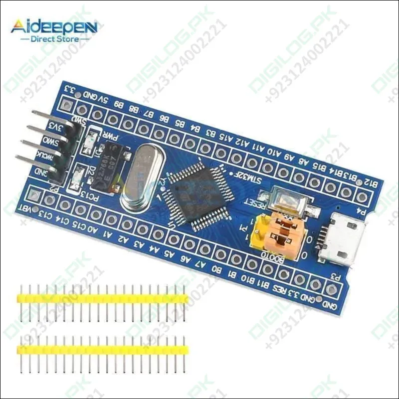 Original Blue Pill STM32f103C8T6 STM32F103 ARM Cortex-M3 Minimum System Development Board In Pakistan