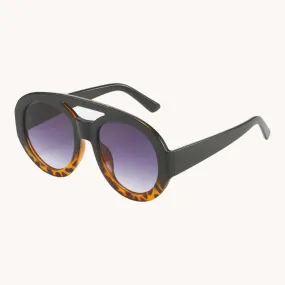 Oversized Aviators  in Tortoiseshell