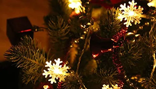 PESCA Snowflakes Light 40 LED with 6 m Length (Warm White)