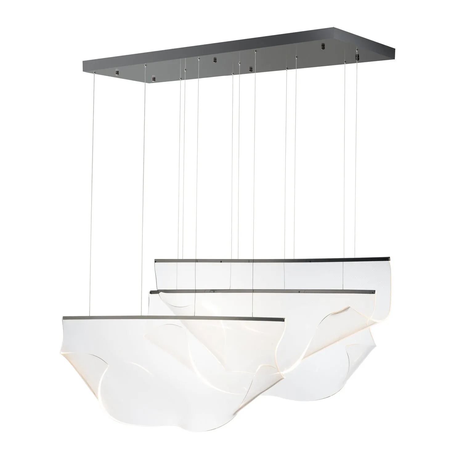 Rinkle LED Pendant in Brushed Gunmetal