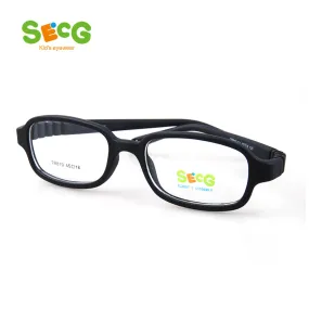 Secg's Unisex Children's Full Rim Rectangle Tr 90 Titanium Eyeglasses Tr819
