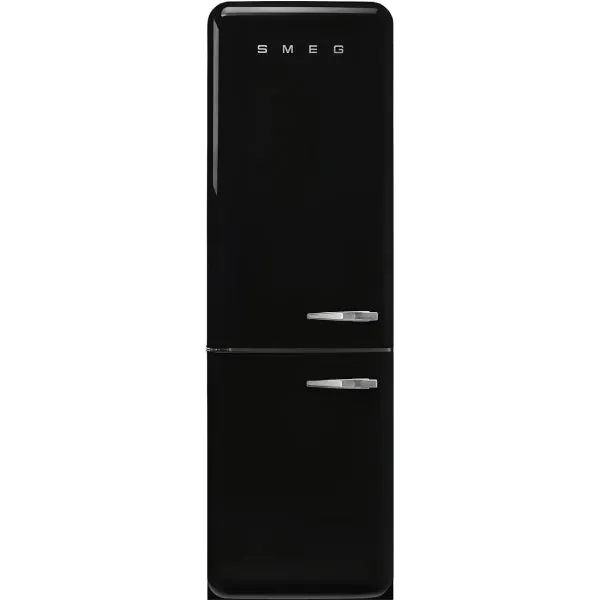 Smeg 60/40 50's Style 331L  Freestanding Fridge Freezer - Black | FAB32LBL5UK