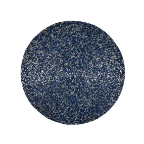 Stardust Beaded Placemat in Blue & Silver, Set of 2