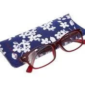 Thin Rectangle Red Tint Reading Glasses
