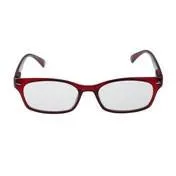Thin Rectangle Red Tint Reading Glasses