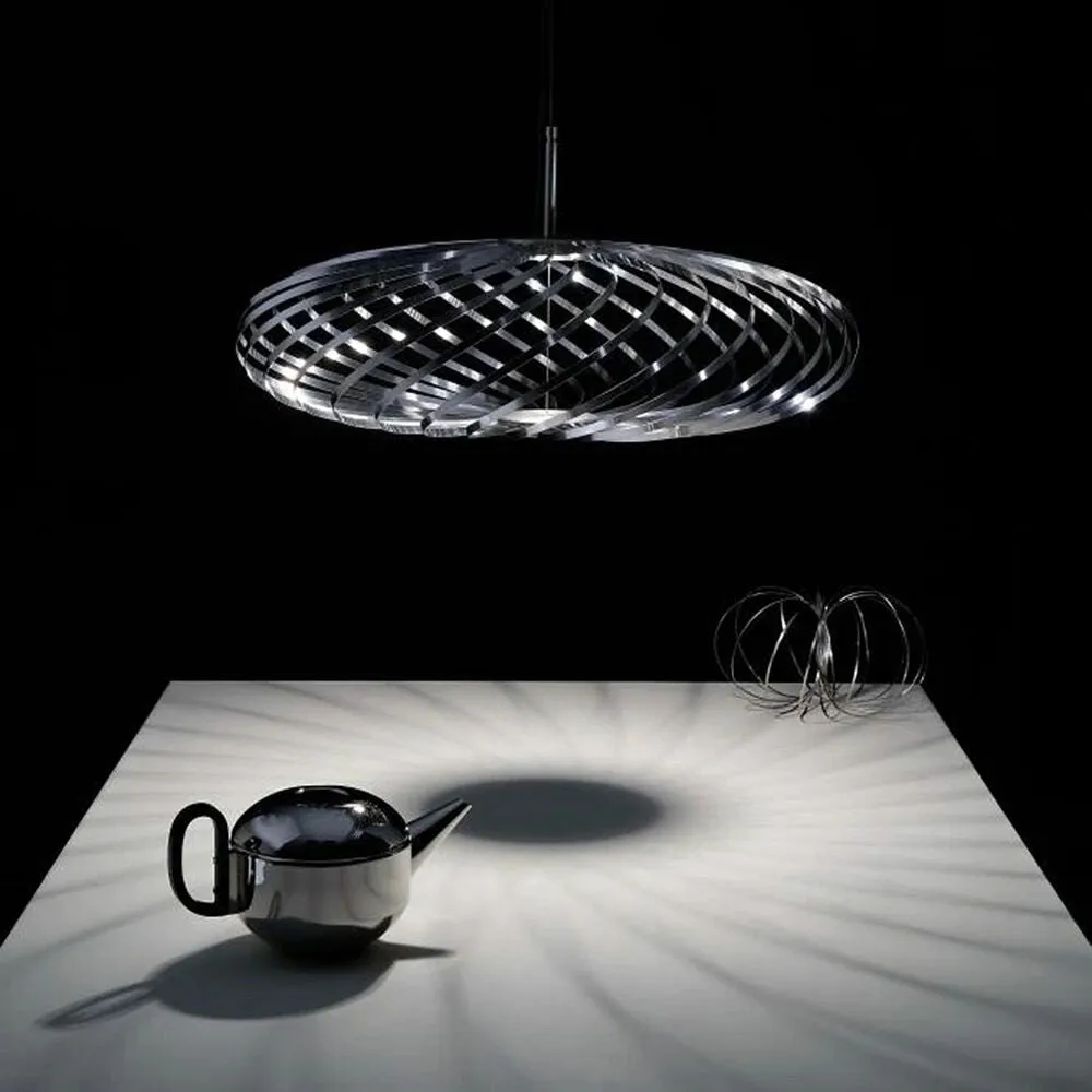 tom dixon | spring pendant light | silver medium - DC