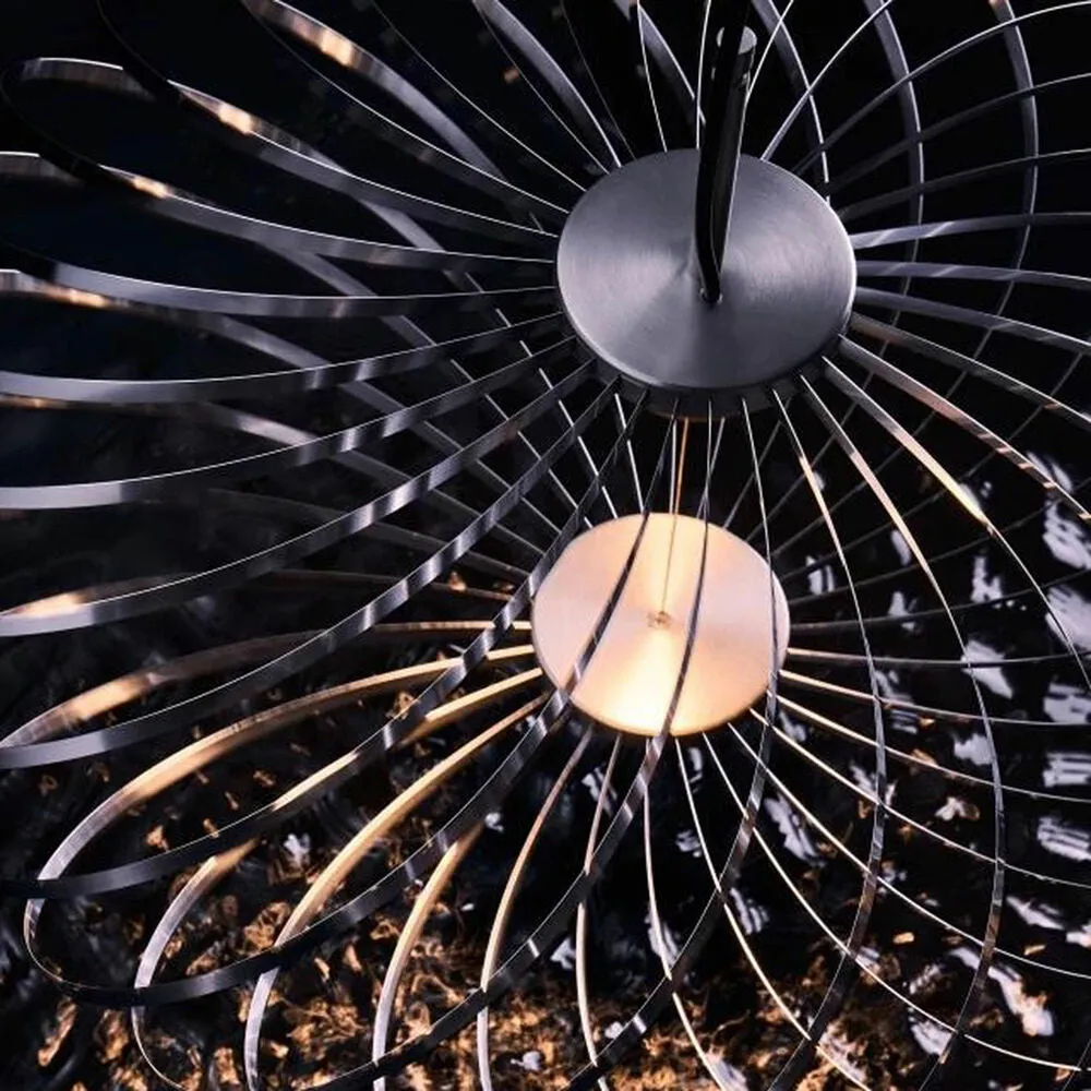 tom dixon | spring pendant light | silver medium - DC