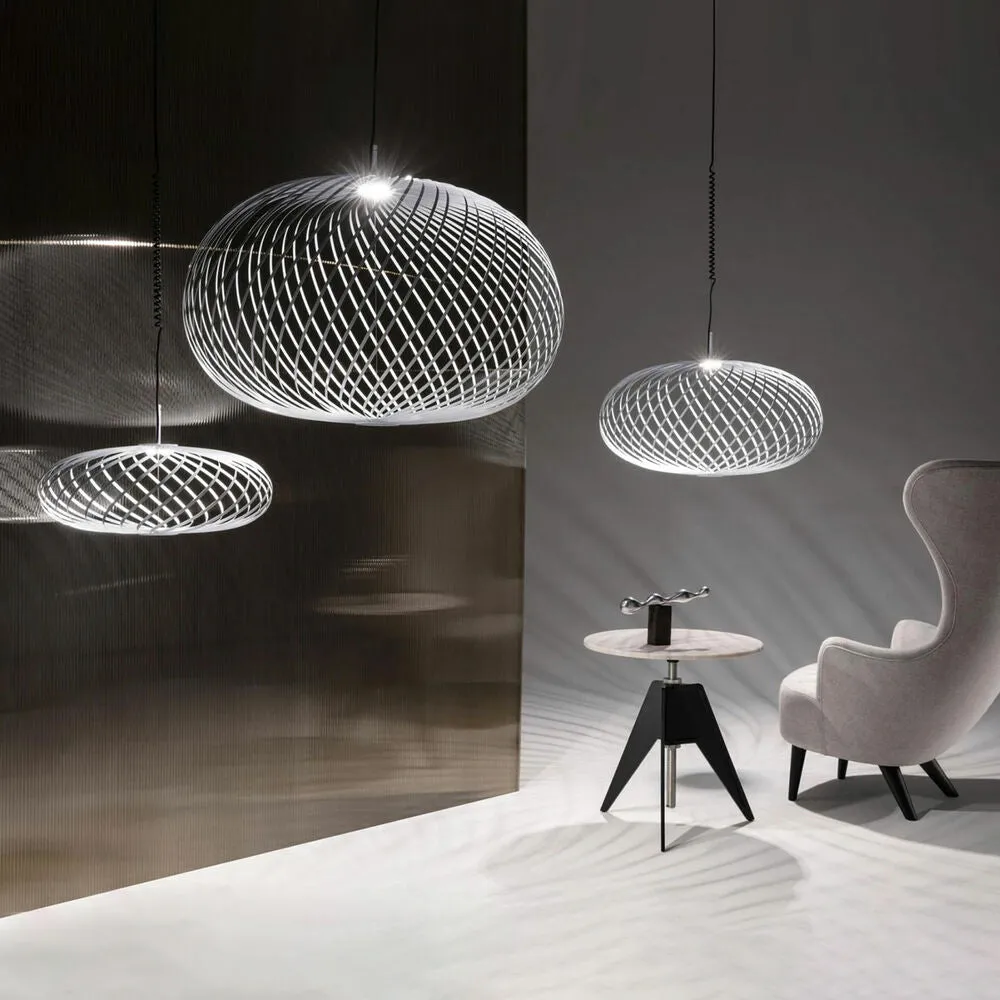 tom dixon | spring pendant light | silver medium - DC