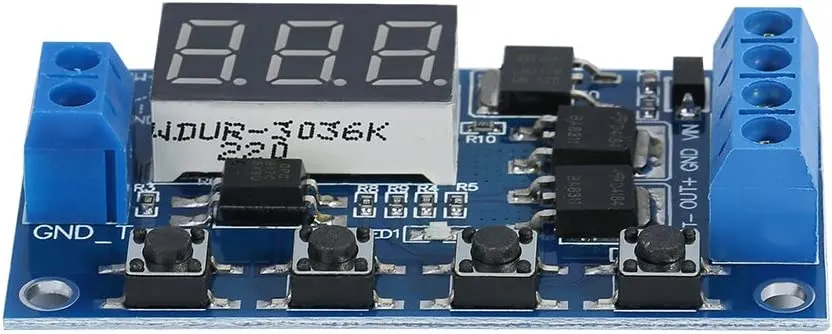 [Type 2] DC 5V-36V Timer Module Trigger Cycle Delay Timer Switch Turn On/Off Relay Module with LED Display