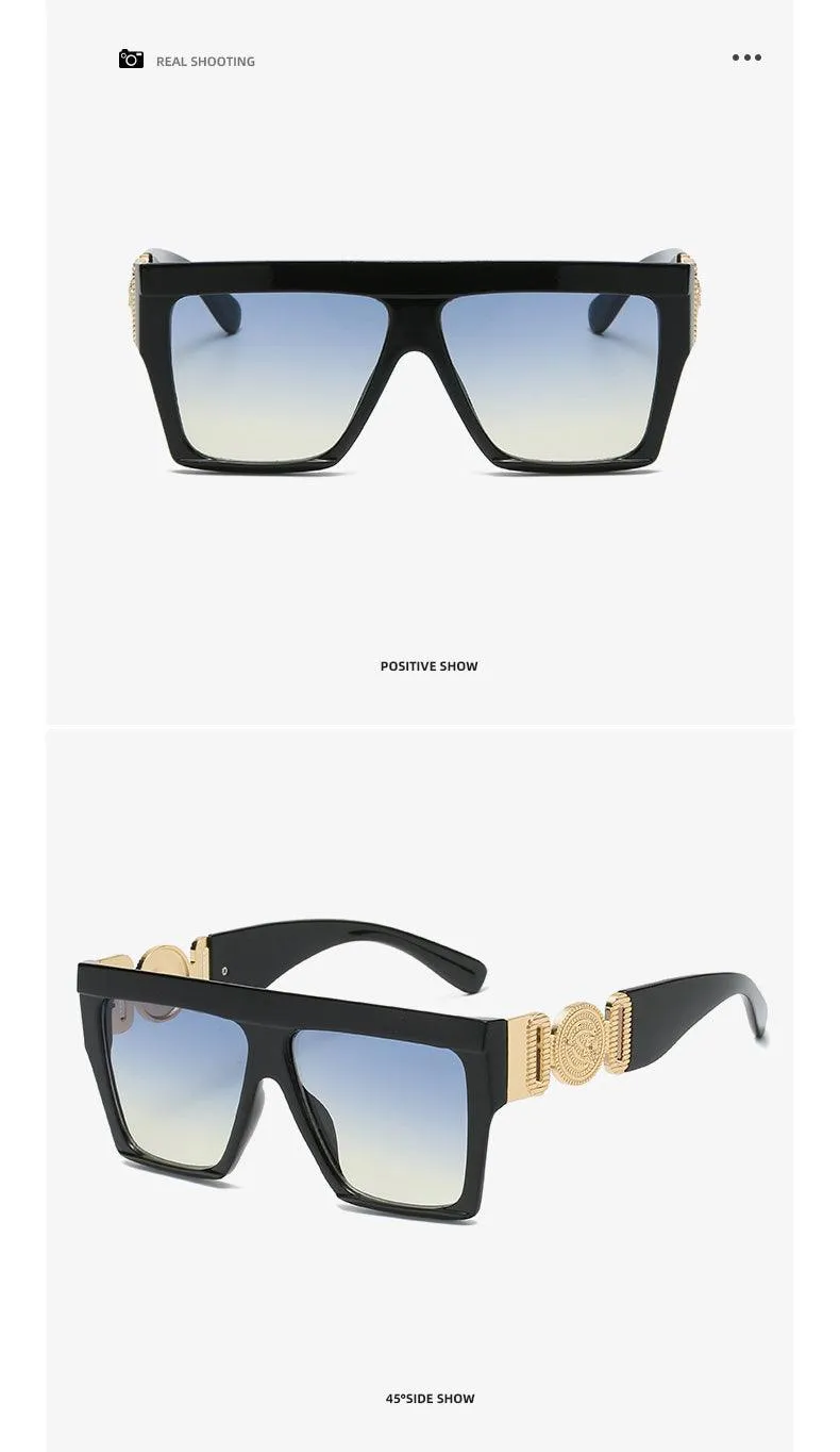 Vegas Vibes Square Plastic Frame Sunglasses