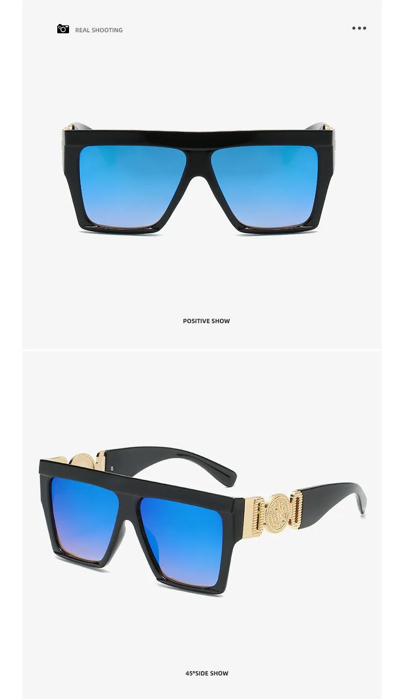 Vegas Vibes Square Plastic Frame Sunglasses