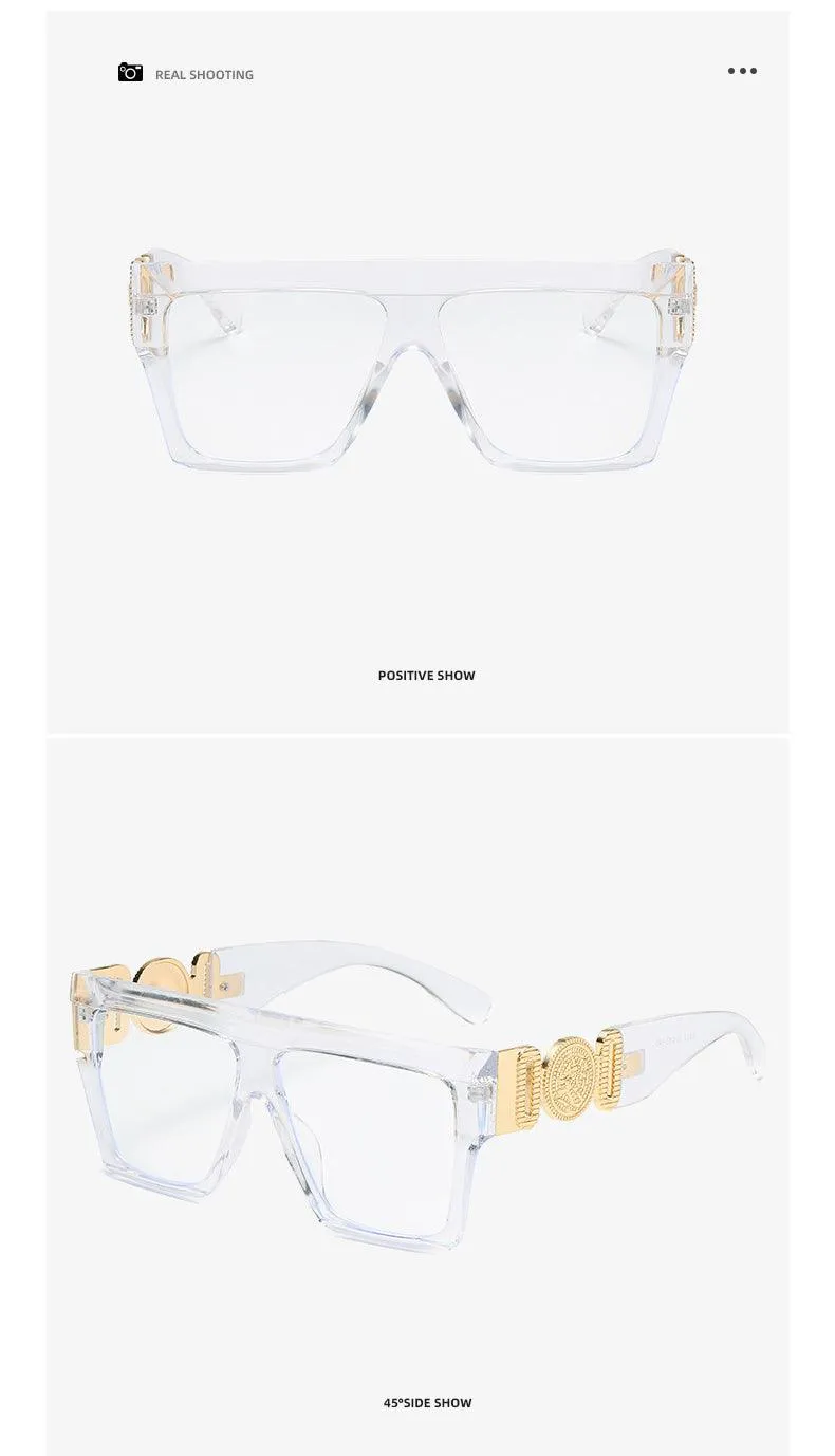 Vegas Vibes Square Plastic Frame Sunglasses