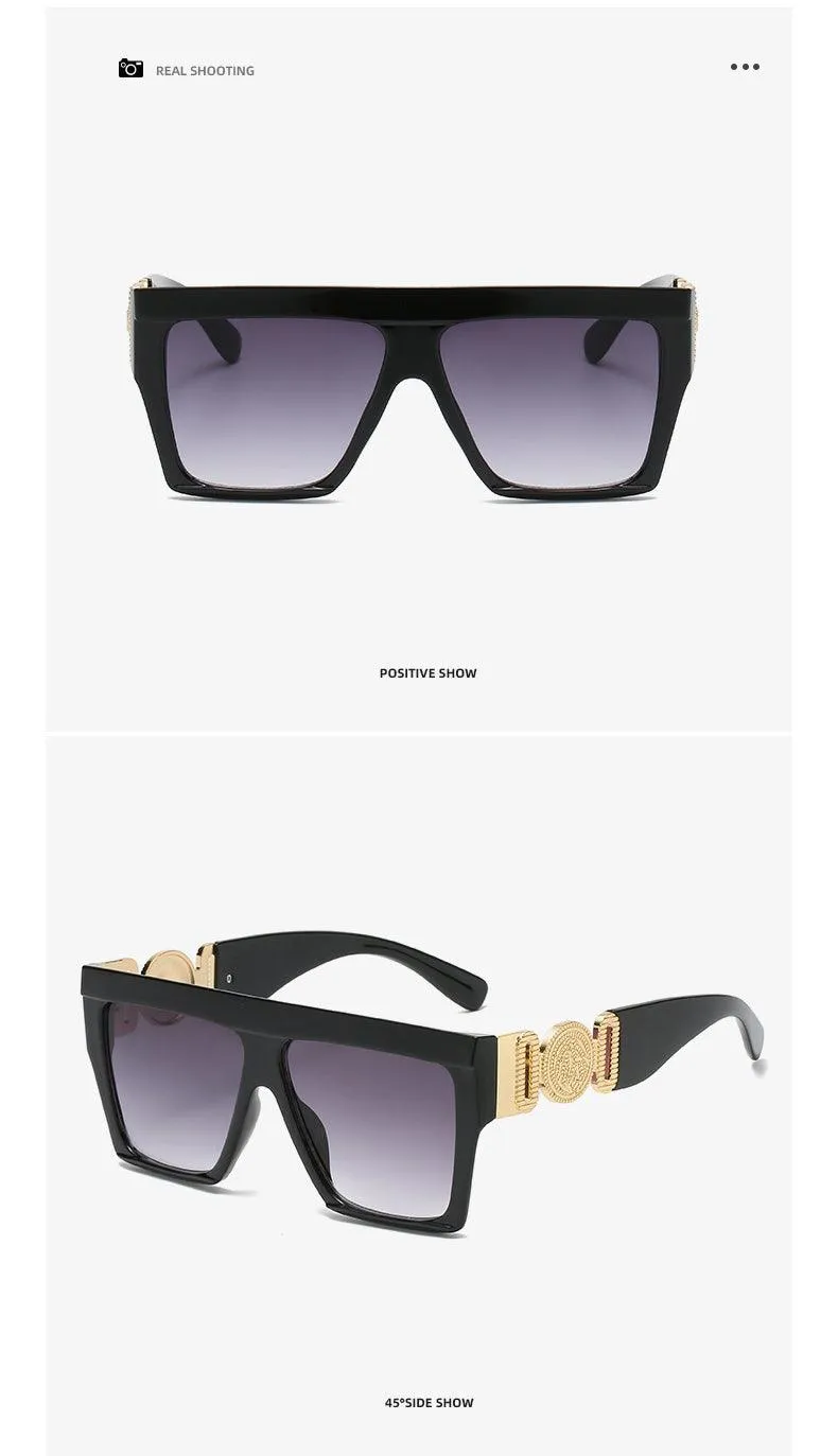 Vegas Vibes Square Plastic Frame Sunglasses