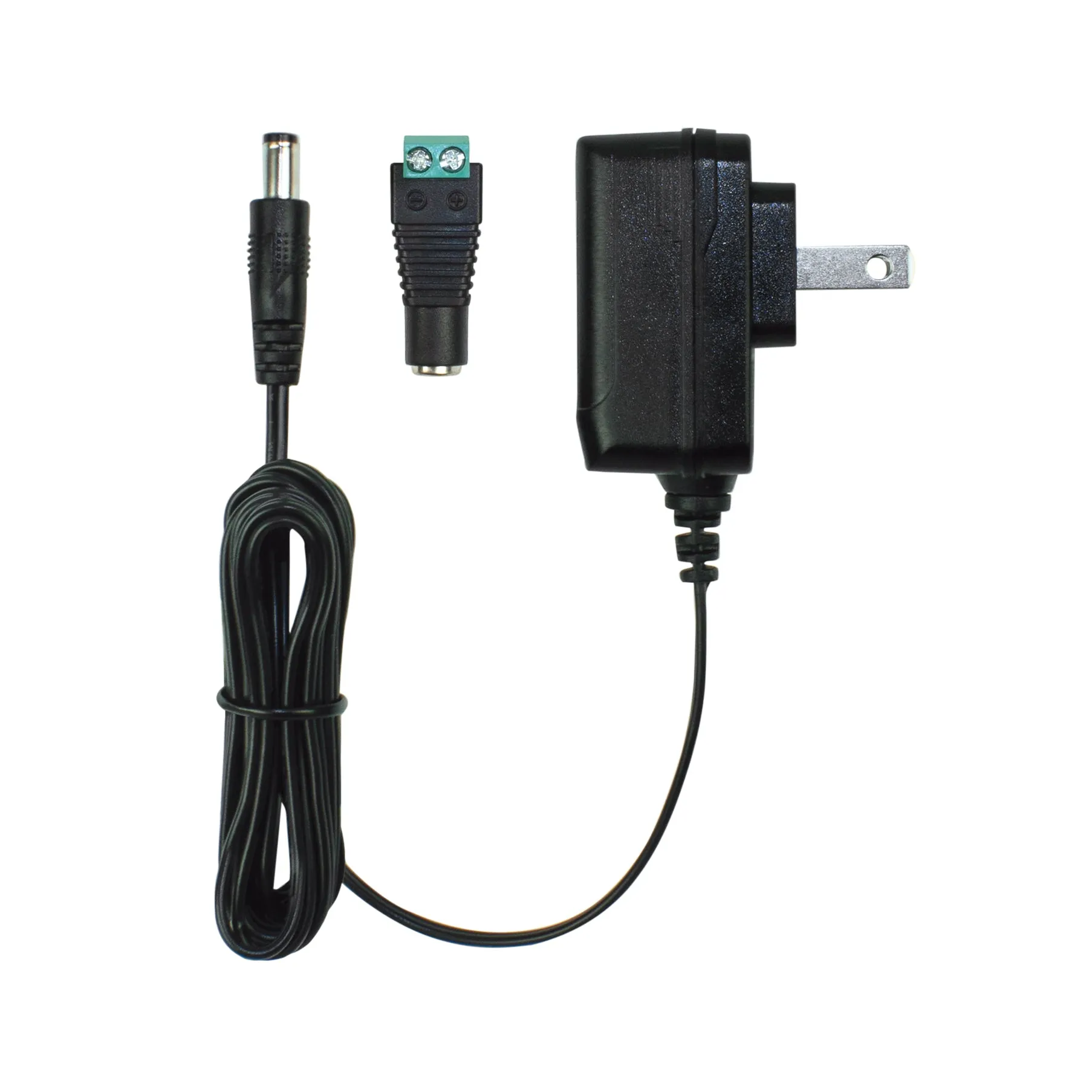 Wall Mount Power Supply Plug with Barrel & Terminal Connector 12V DC
