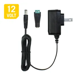 Wall Mount Power Supply Plug with Barrel & Terminal Connector 12V DC