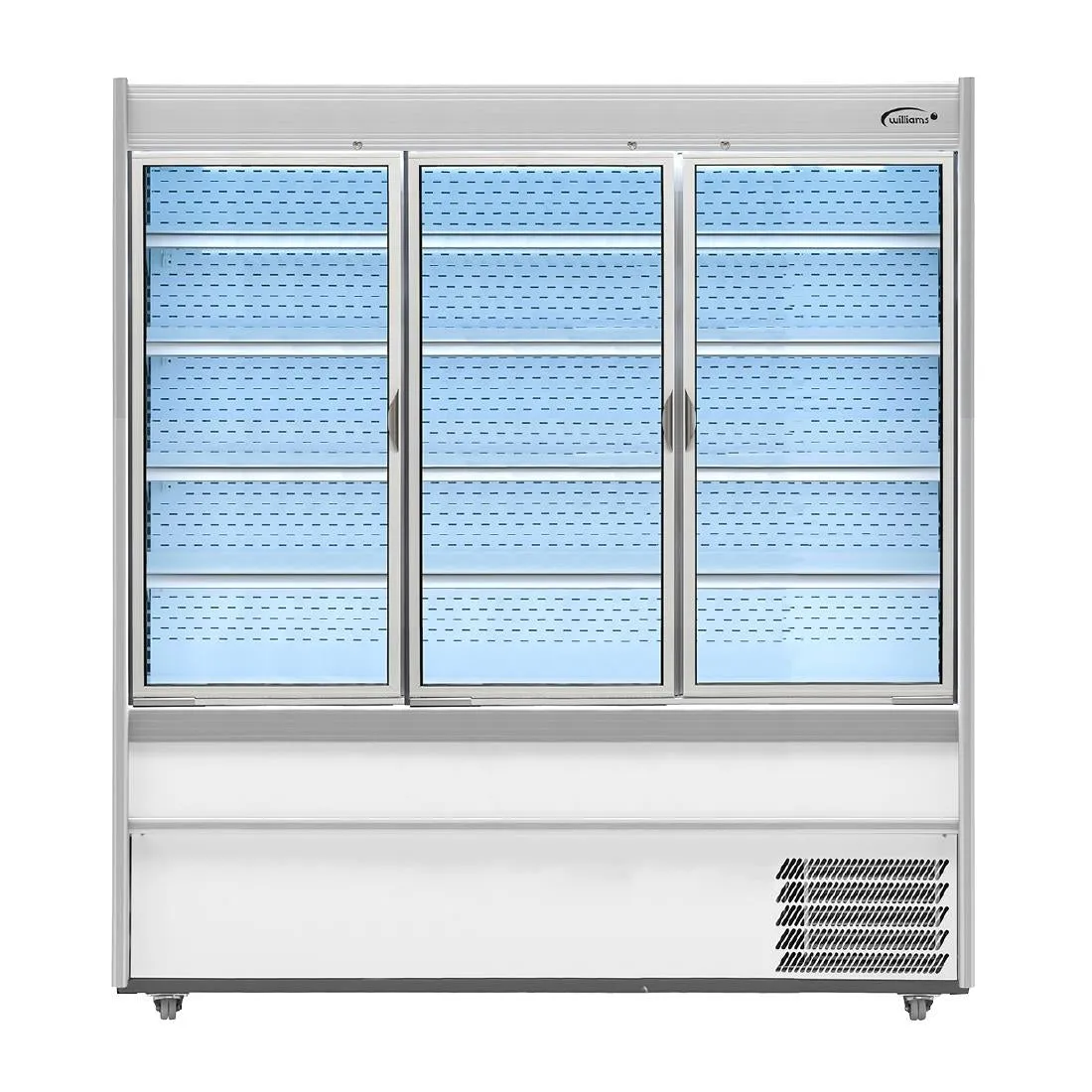 Williams M-Series Gem Multideck Fridge White with Hinged Front Door M180-WCD-HFD