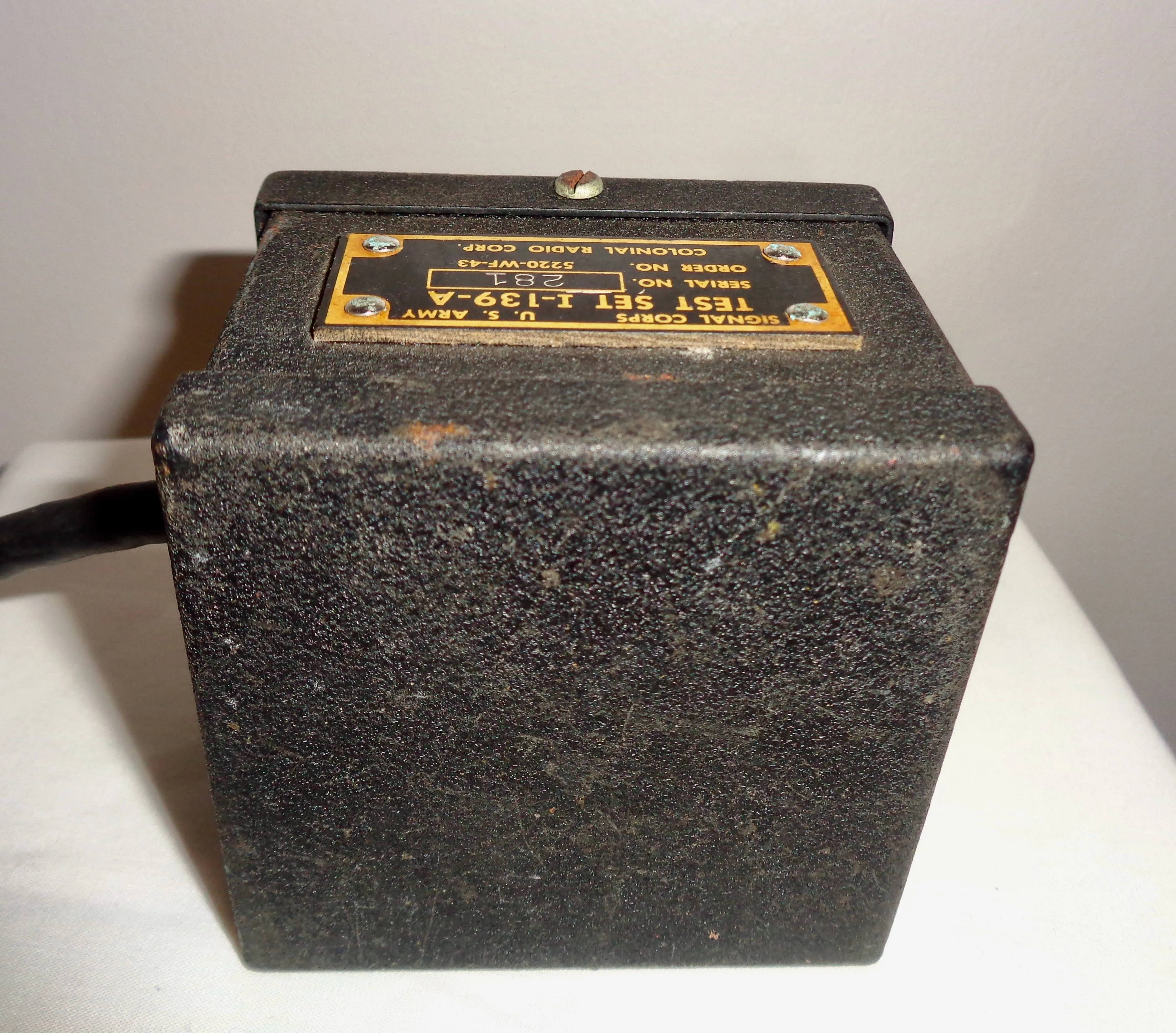WW2 US Army Signal Corps Milliammeter Test Set I-139-A