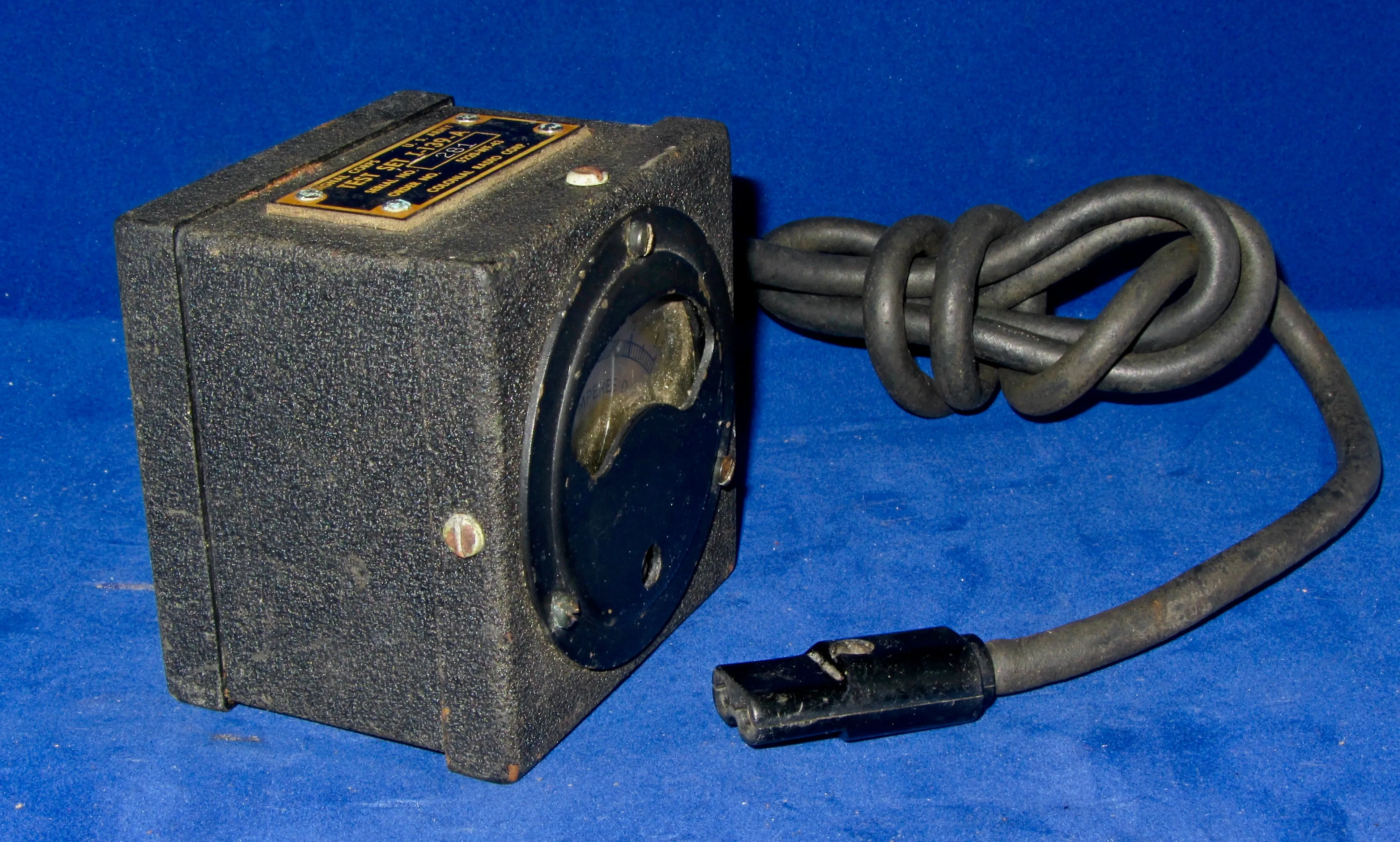 WW2 US Army Signal Corps Milliammeter Test Set I-139-A