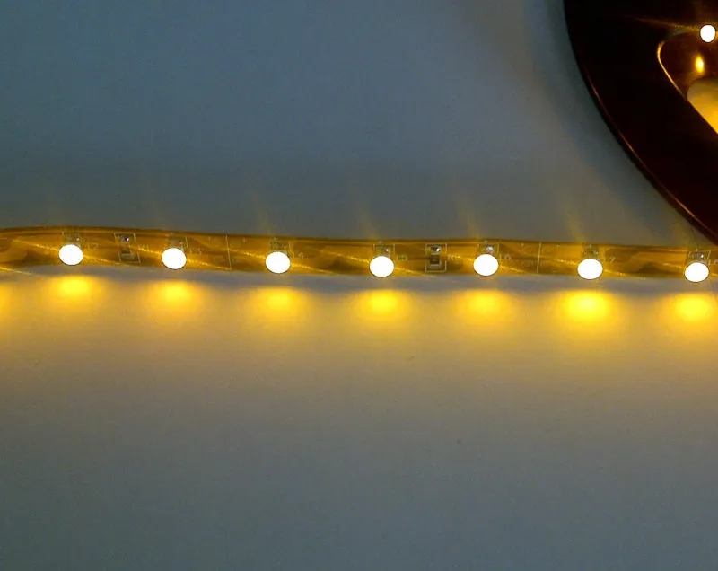 Yellow Flexible LED strip - 30 way, 12V