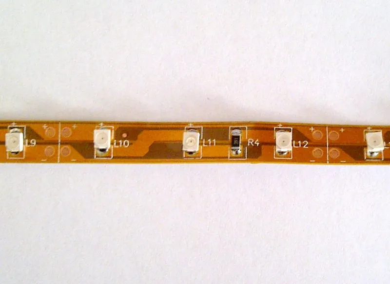 Yellow Flexible LED strip - 30 way, 12V