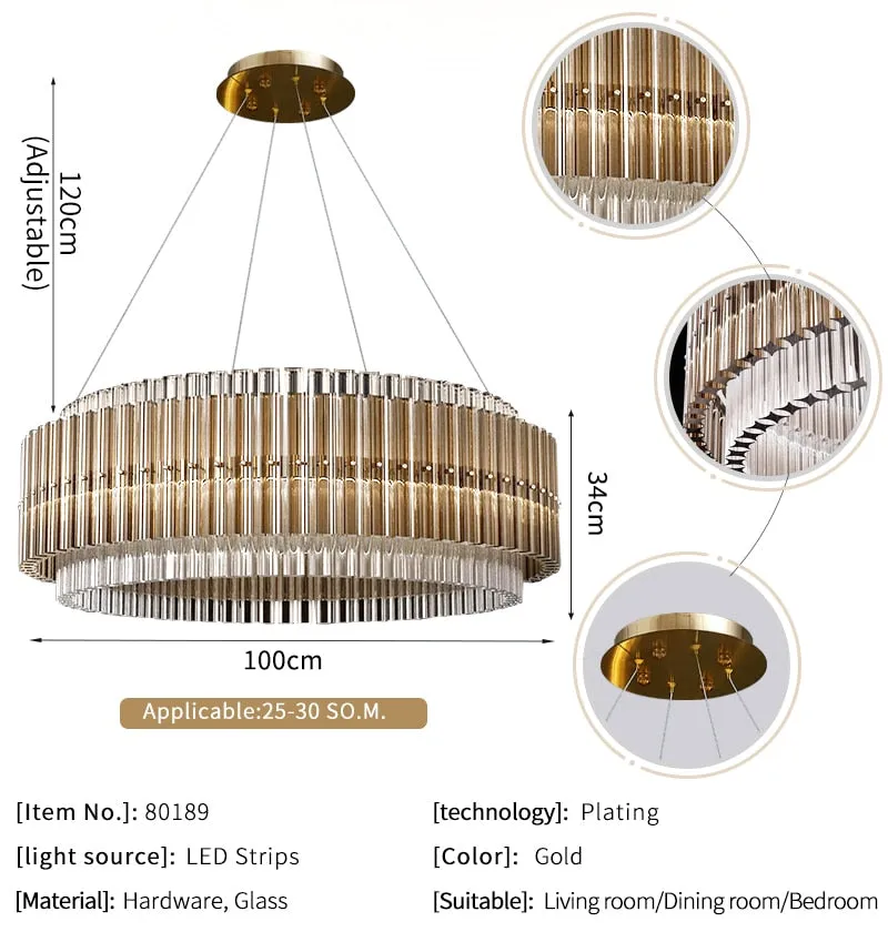 YLK Alrik Modern crystal chandelier