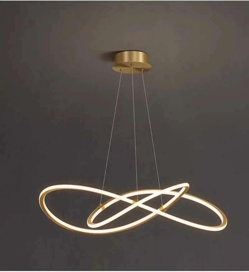 YLK Creative design brief style gold hanging light fixture home decor