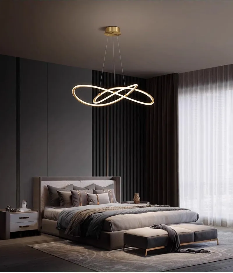 YLK Creative design brief style gold hanging light fixture home decor