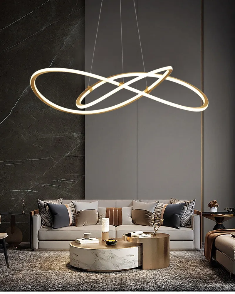YLK Creative design brief style gold hanging light fixture home decor