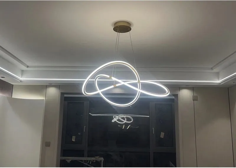 YLK Creative design brief style gold hanging light fixture home decor