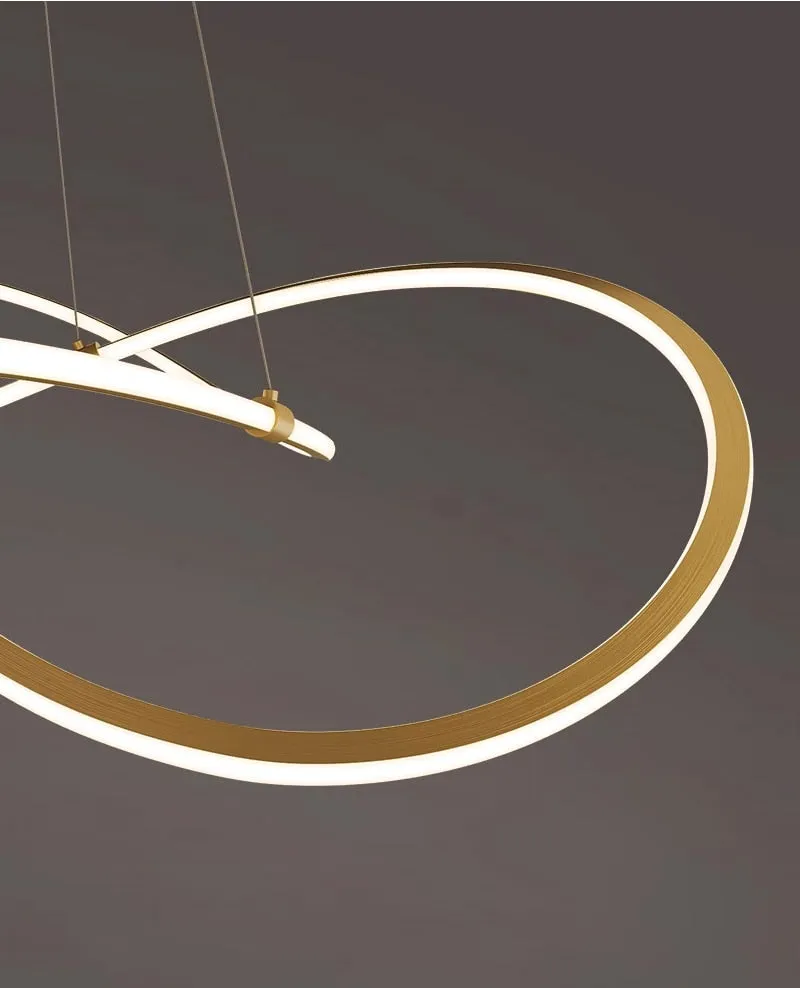 YLK Creative design brief style gold hanging light fixture home decor