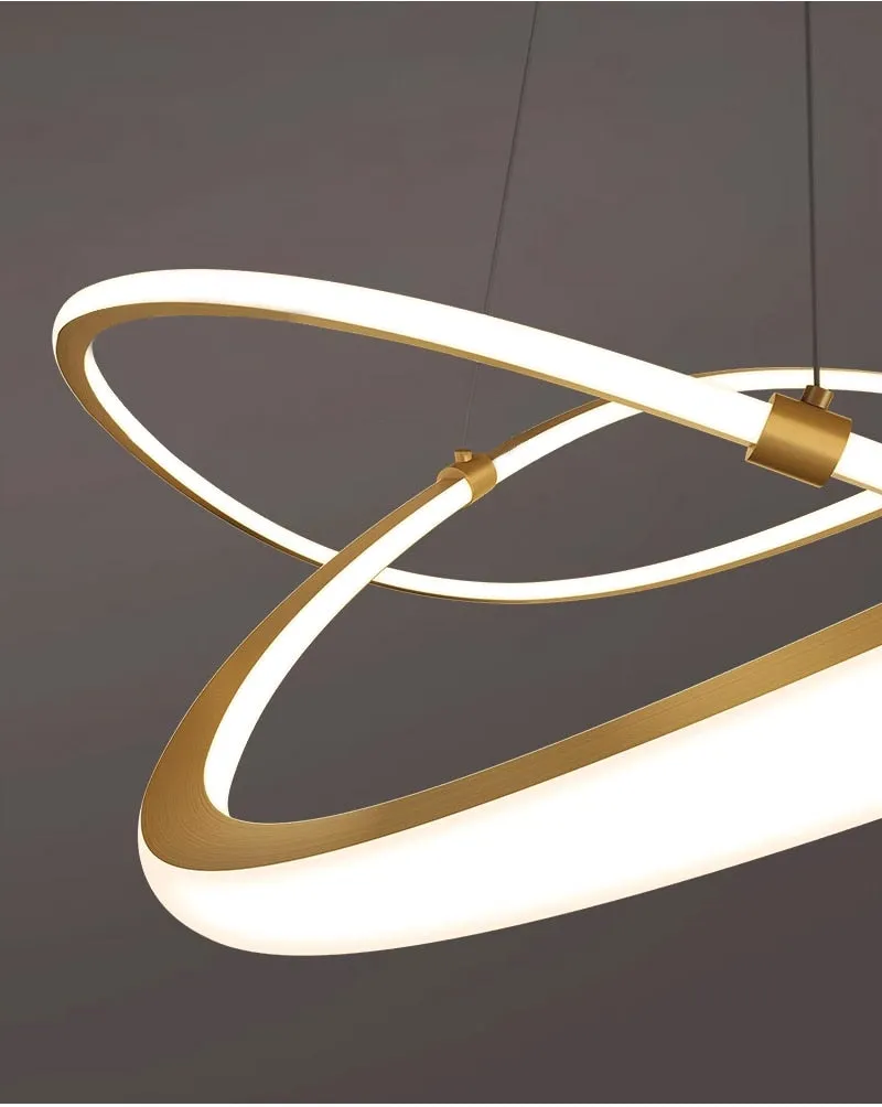 YLK Creative design brief style gold hanging light fixture home decor